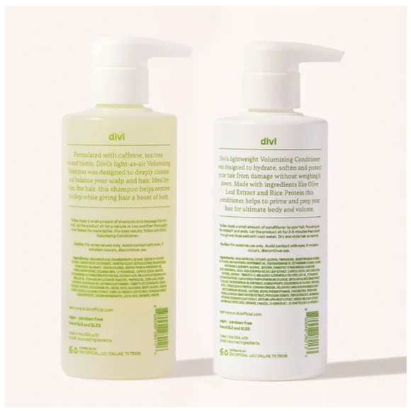 NEW! Divi Volumizing Shampoo & Conditioner